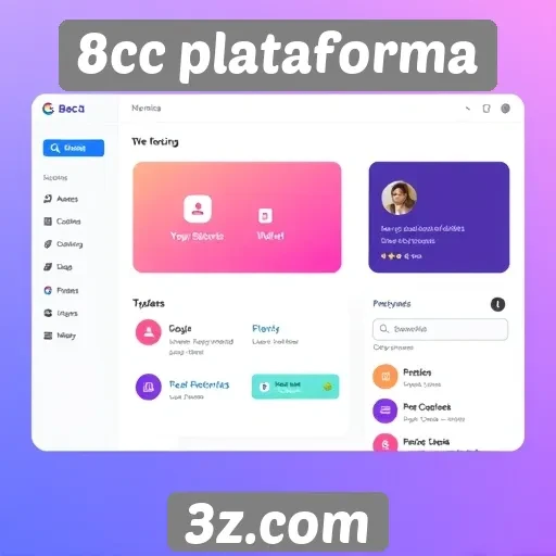 Interface do usuário na 8cc plataforma: funcionalidades